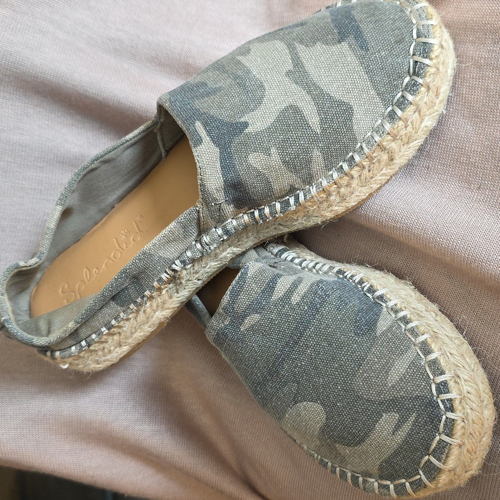 Splendid Gray Camouflage Espadrilles